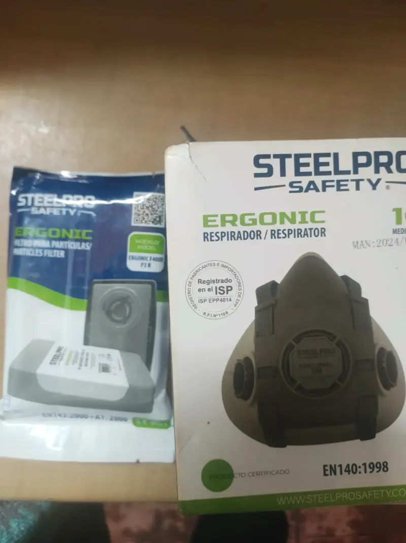 Respirador Steelpro Safety Ergonic y Filtros - 5