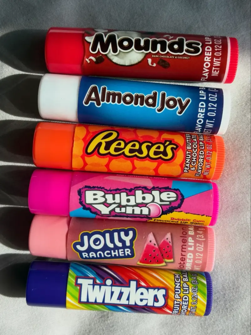 Set de bálsamos labiales de sabores variados