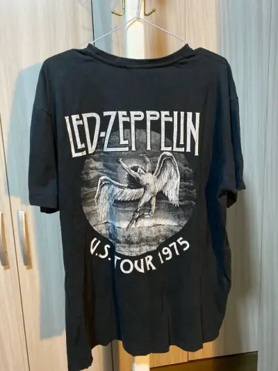 Polera Led Zeppelin Tour 1975 Negra - miniatura 2
