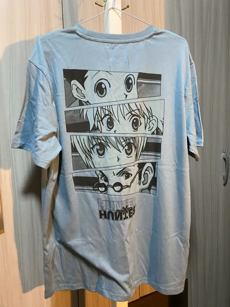 Polera Hunter x Hunter azul con diseño anime - 3