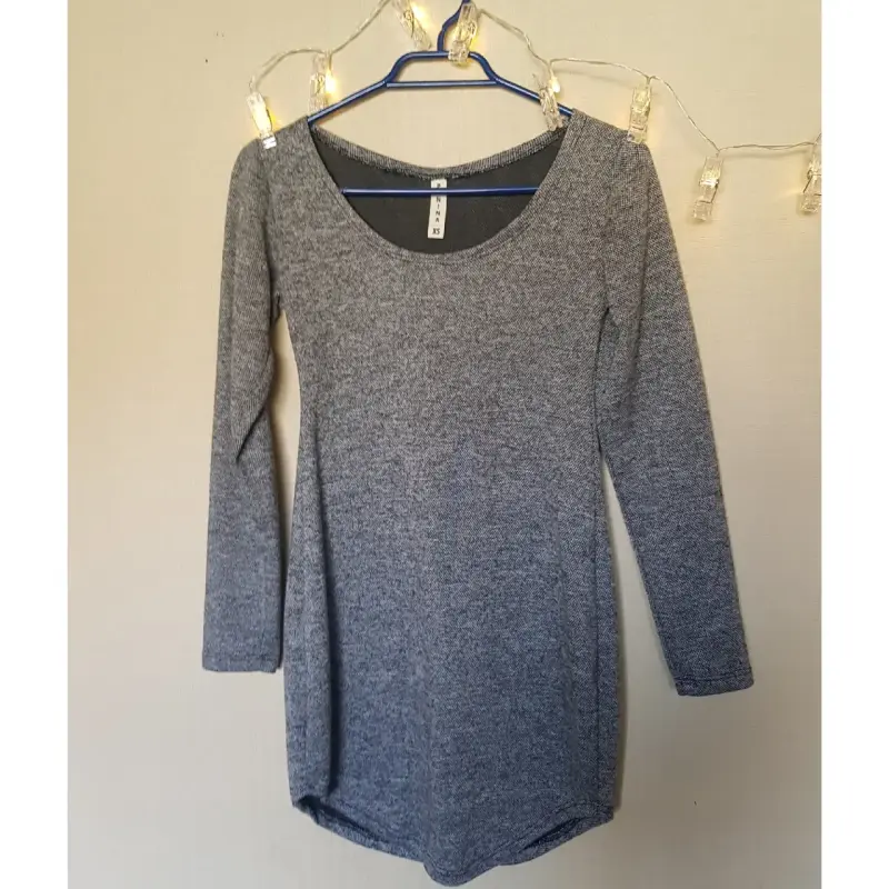 Vestido gris manga larga Pinina talla XS - 2