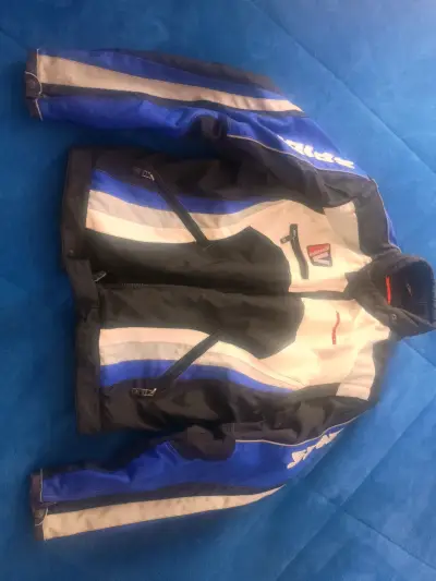 Chaqueta de moto Spidi azul y negra - miniatura 1