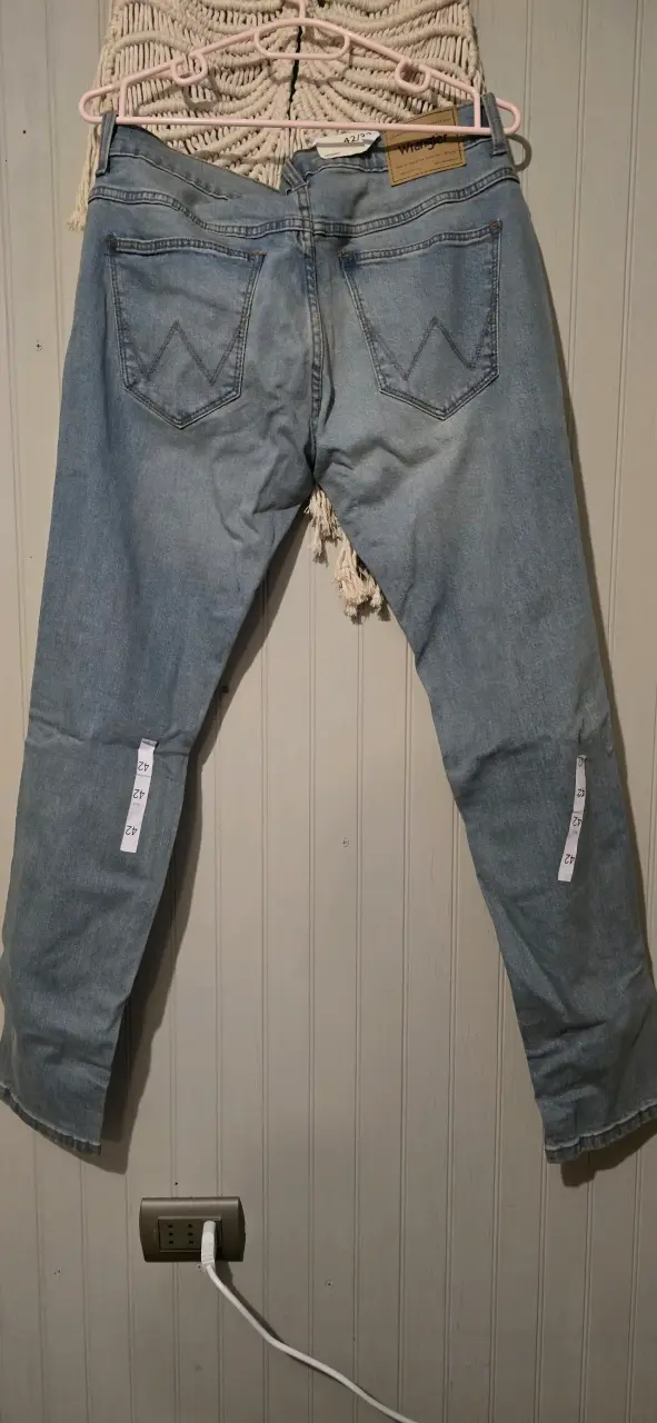 Jeans Wrangler Skinny verde Talla 42 - 2