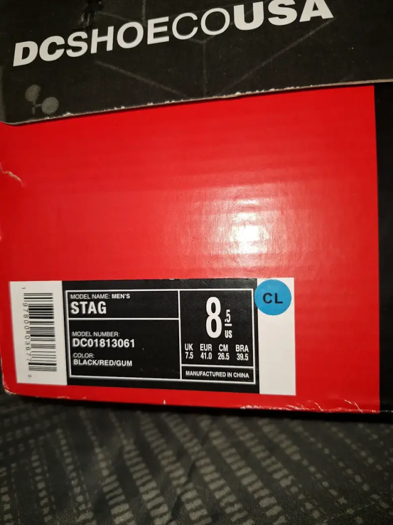 Zapatillas deportivas DC Stag negras y rojas - 2