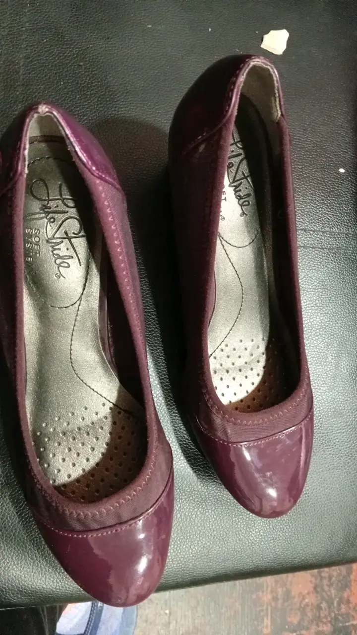 Zapatos de cuña burdeos Le Stilla - 1