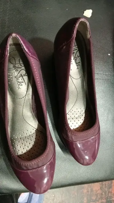 Zapatos de cuña burdeos Le Stilla - miniatura 1