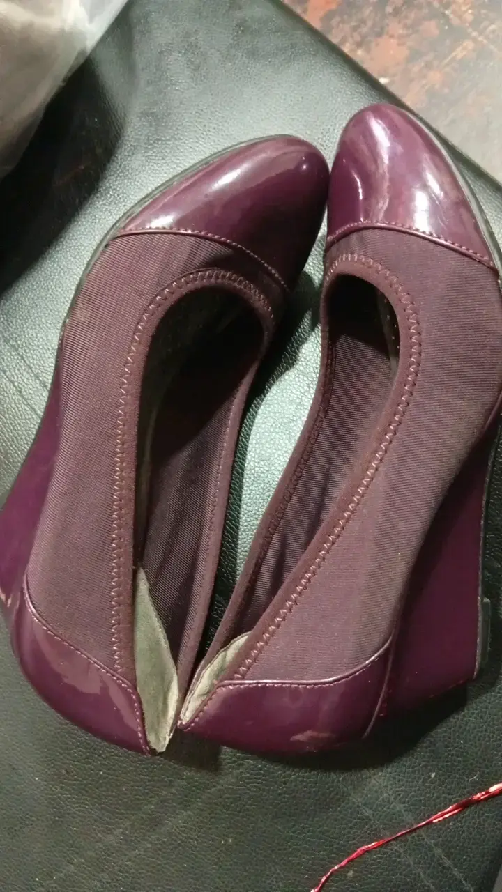Zapatos de cuña burdeos Le Stilla - 3