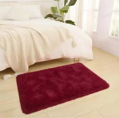 Alfombra peluda de felpa para sala o dormitorio - miniatura 5