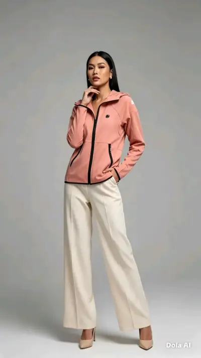 Chaqueta deportiva mujer color rosa - miniatura 1