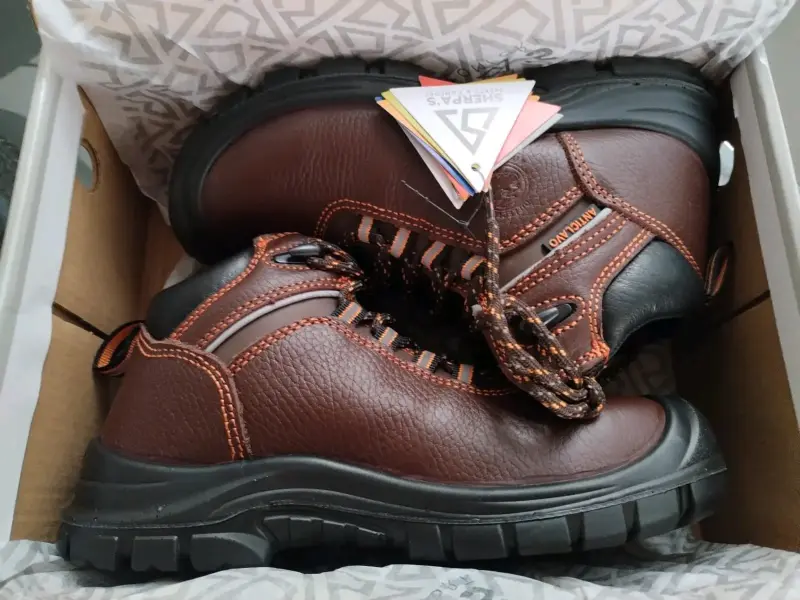 Botas de seguridad Sherpa's café talla 35 - 4