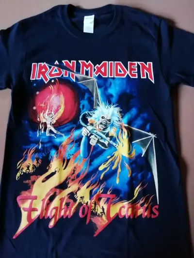 Polera Iron Maiden Flight of Icarus negra - miniatura 1