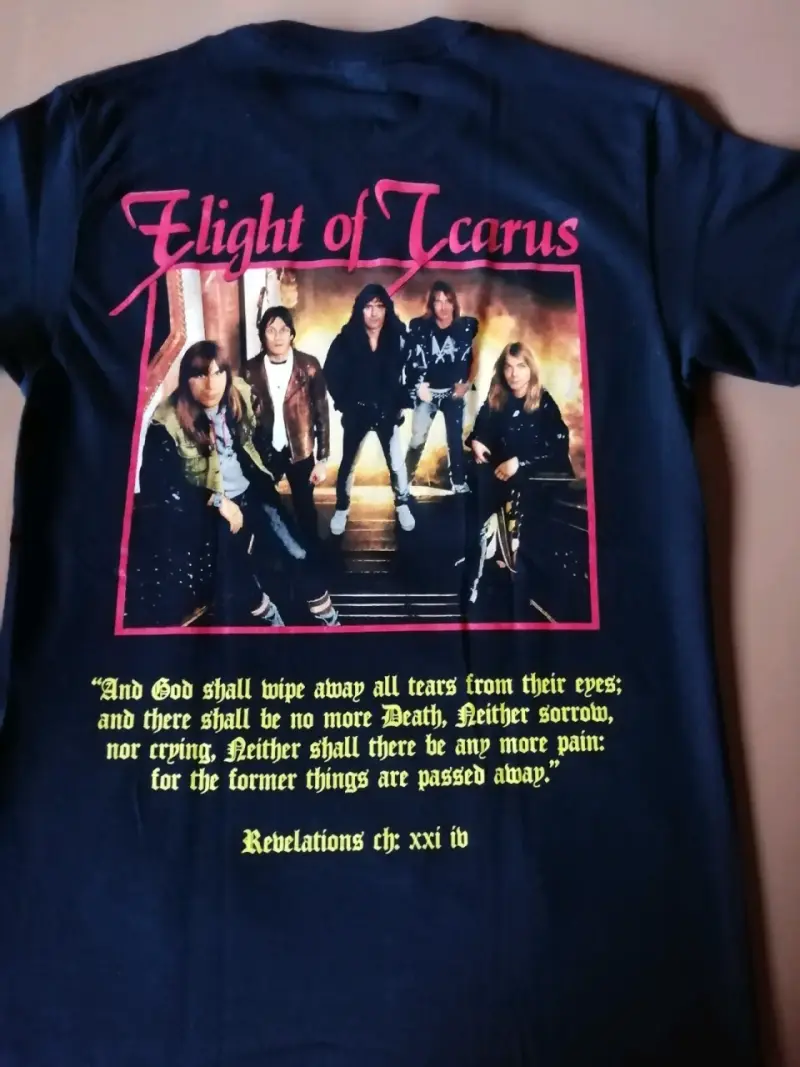 Polera Iron Maiden Flight of Icarus negra - 2