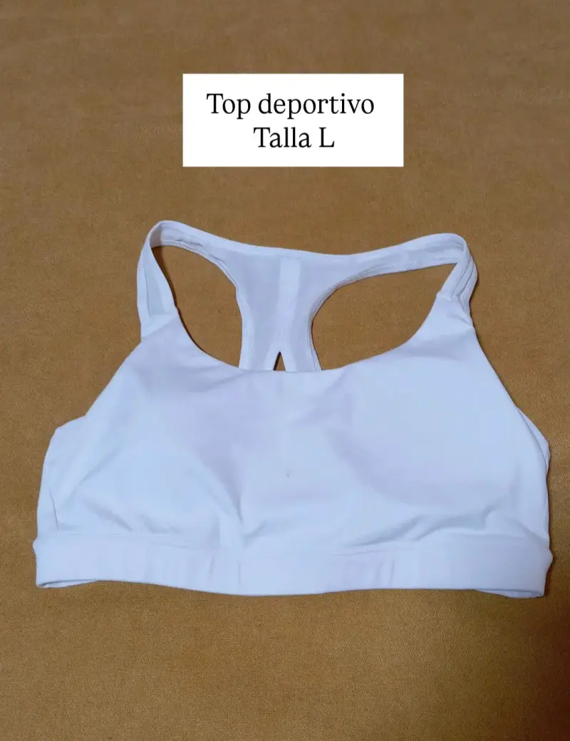 Top deportivo Adidas rosa talla M - 5