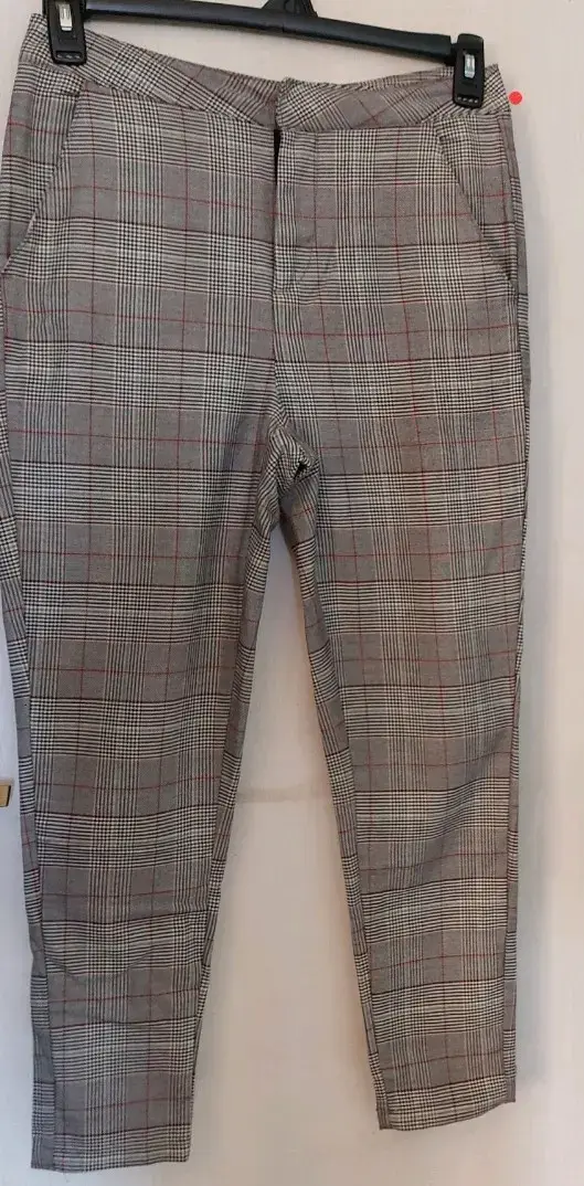 Pantalones a cuadros grises Boulevard talla S - 1