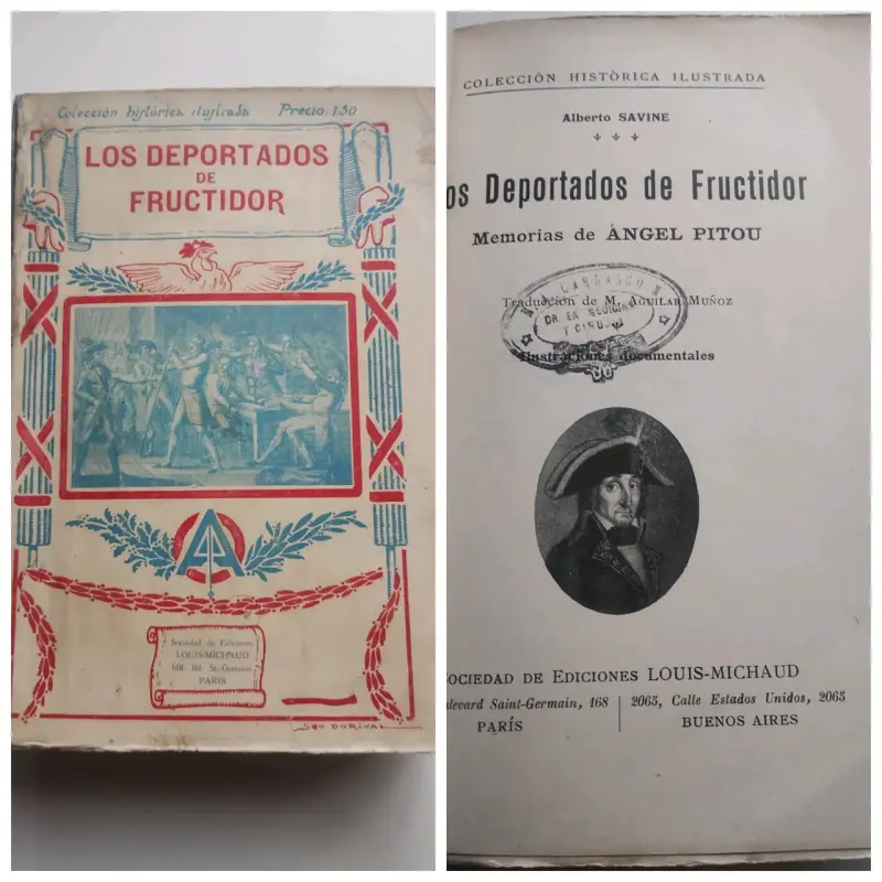 Libro antiguo 'Los Deportados de Fructidor' - 1