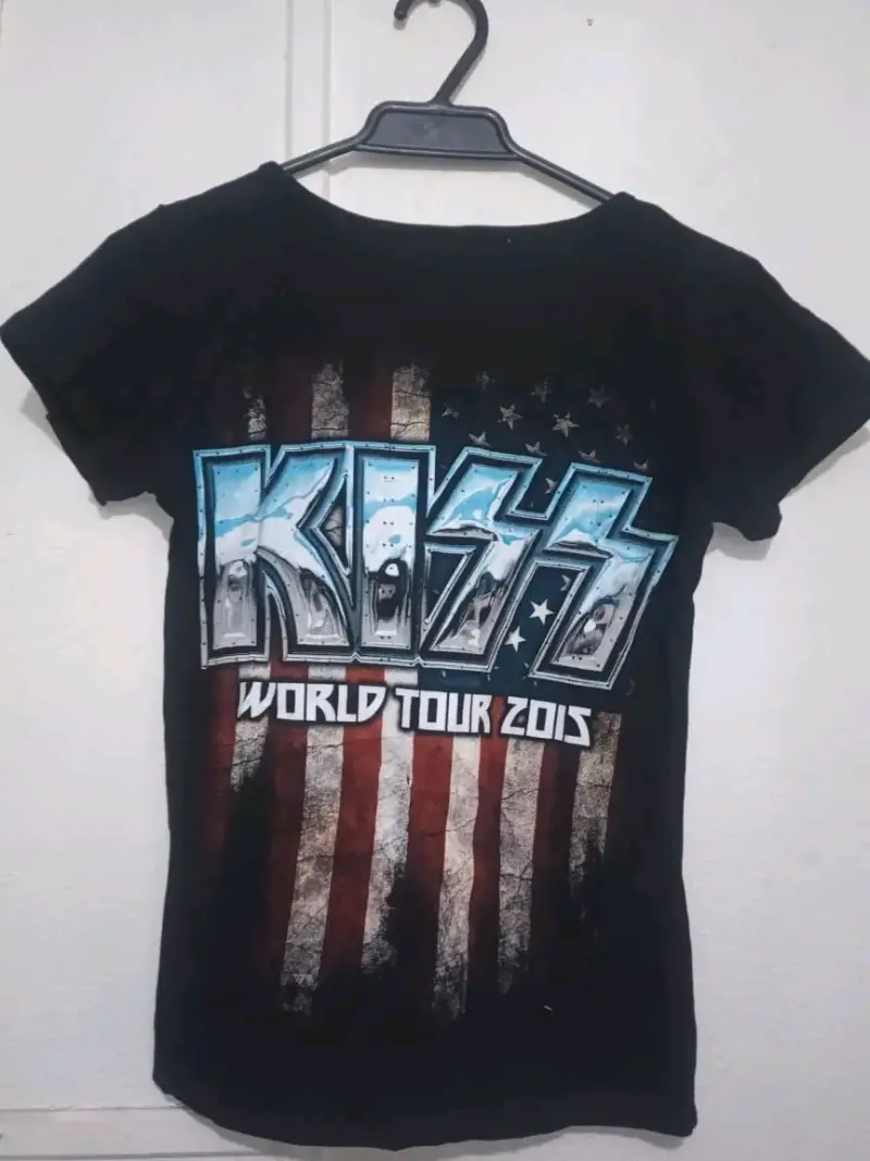 Polera negra de Kiss World Tour 2015 - 2