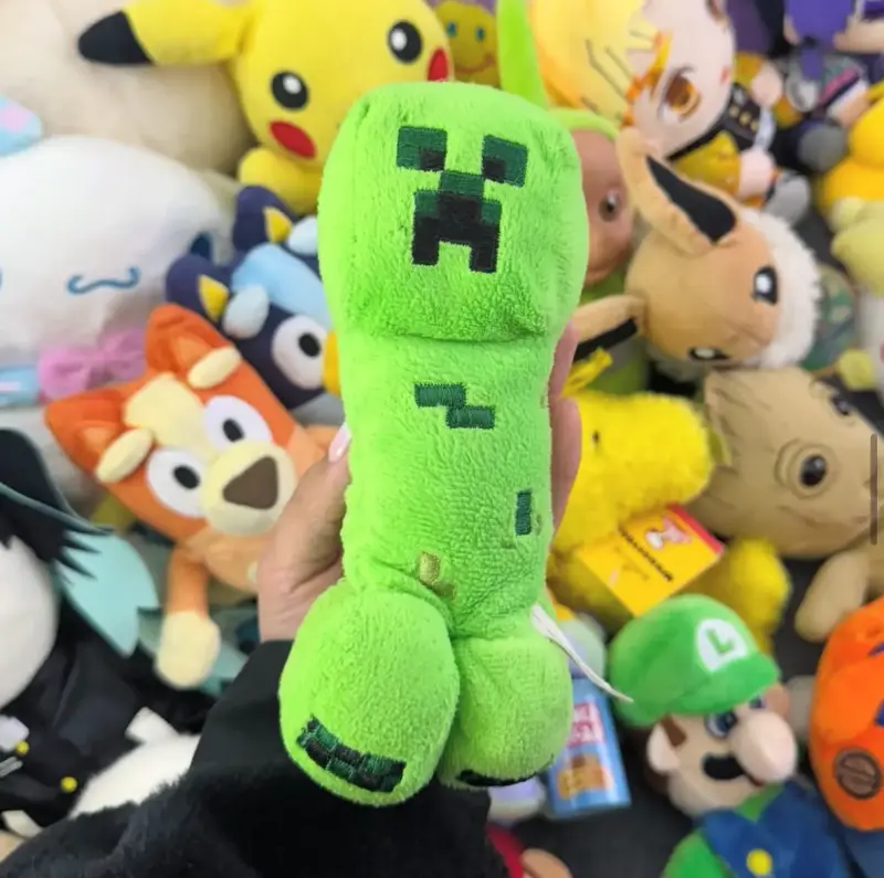 Peluche Creeper de Minecraft Verde