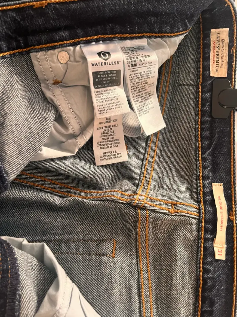 Jeans Levi's 511 Slim Fit Azul Oscuro - 4