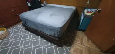 Cama 2 plazas Colchón Flex Máximo en buen estado - miniatura 1