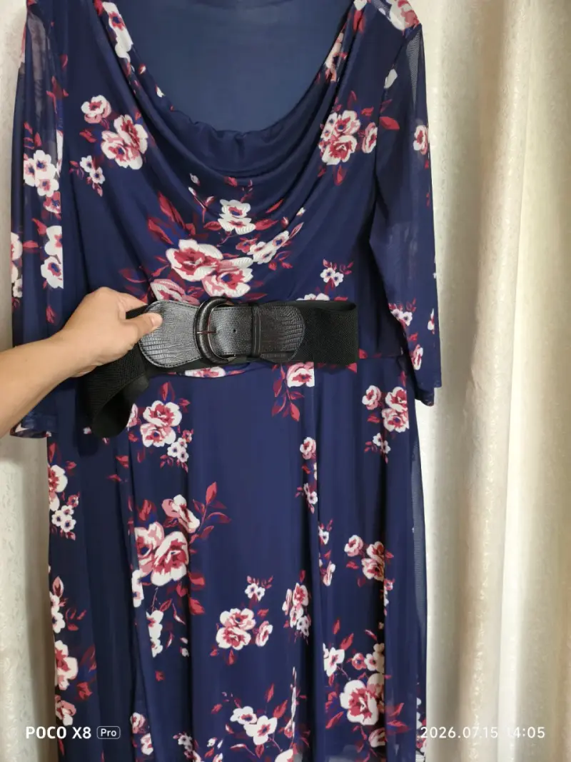 Vestido floral azul Stefano cocci