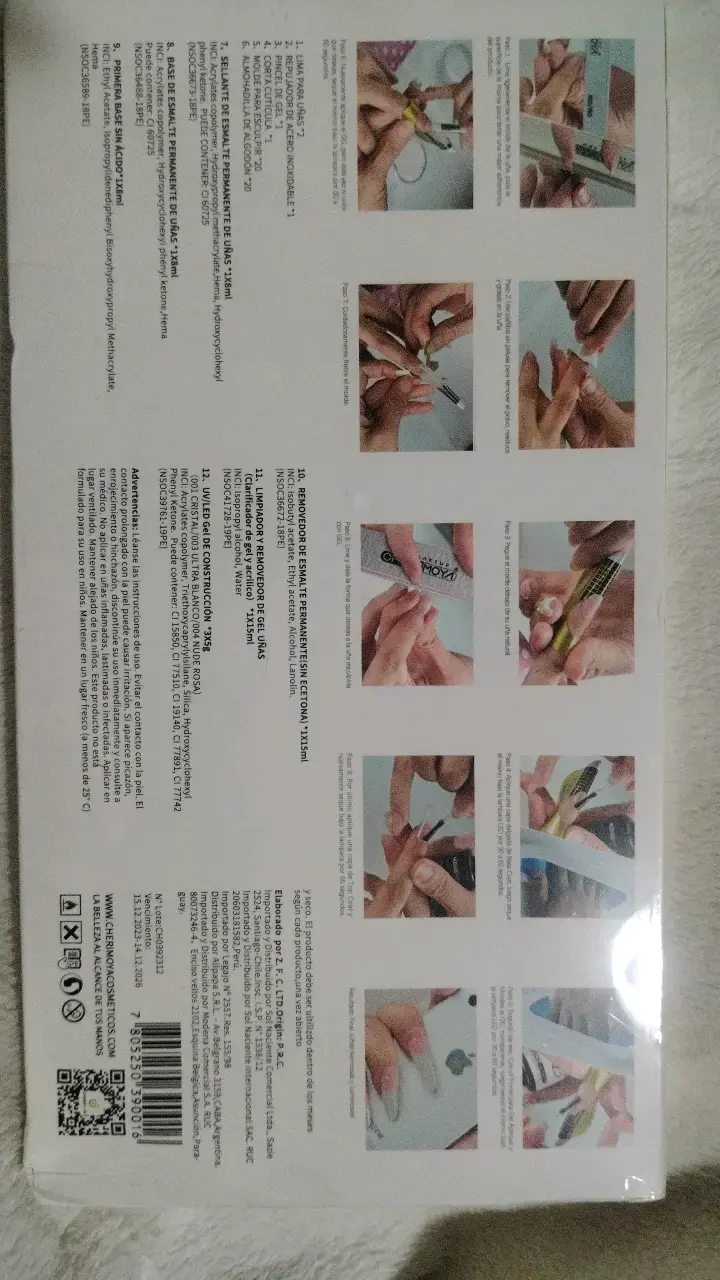 Kit de Uñas UV Gel Cherimoya - 5