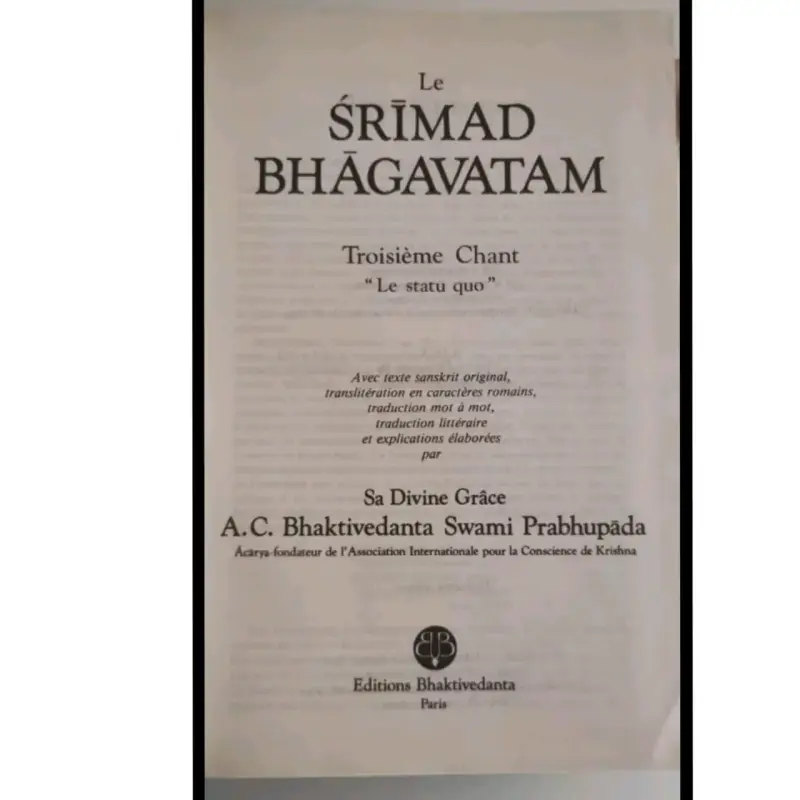Libro Srimad Bhagavatam Edición de Lujo - 2