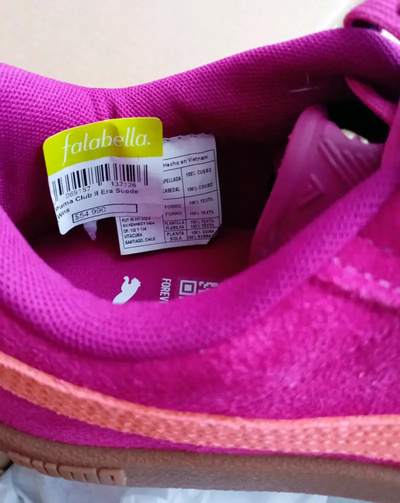Zapatillas Puma Club Suede Fucsia Naranja - 4