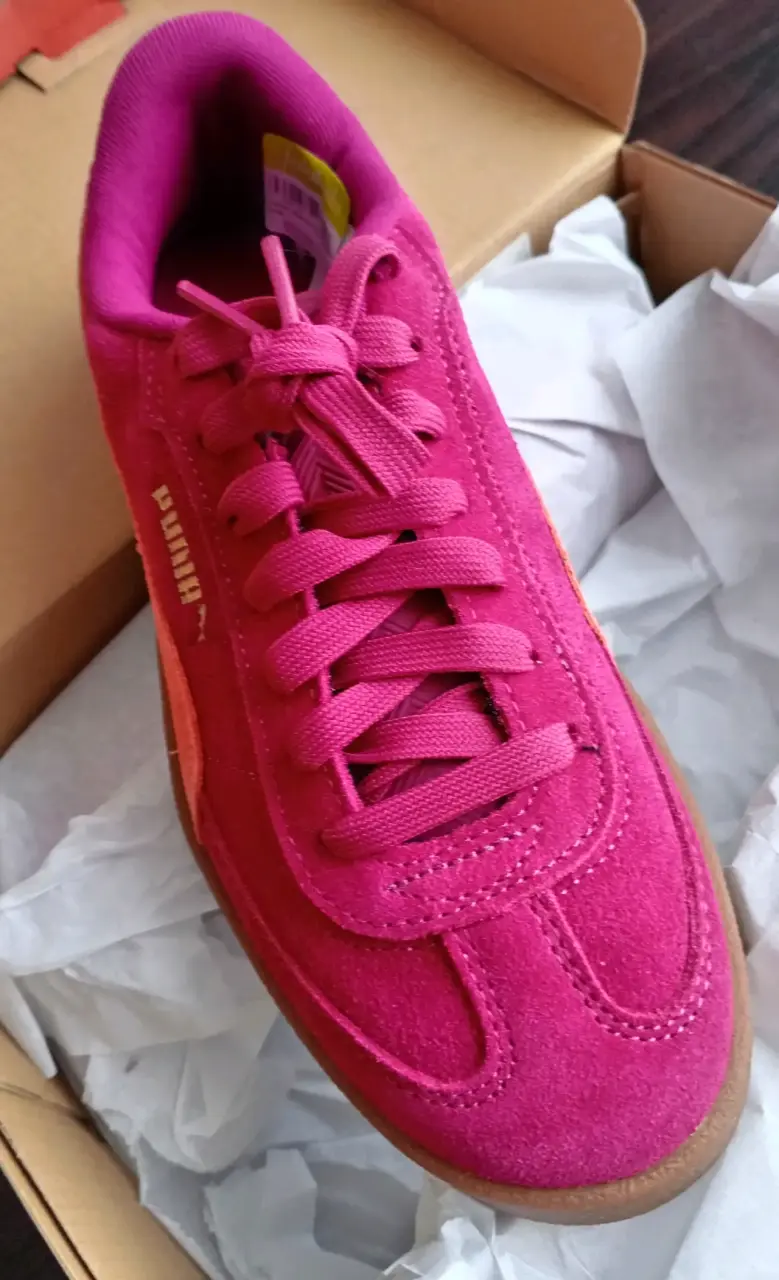 Zapatillas Puma Club Suede Fucsia Naranja - 9