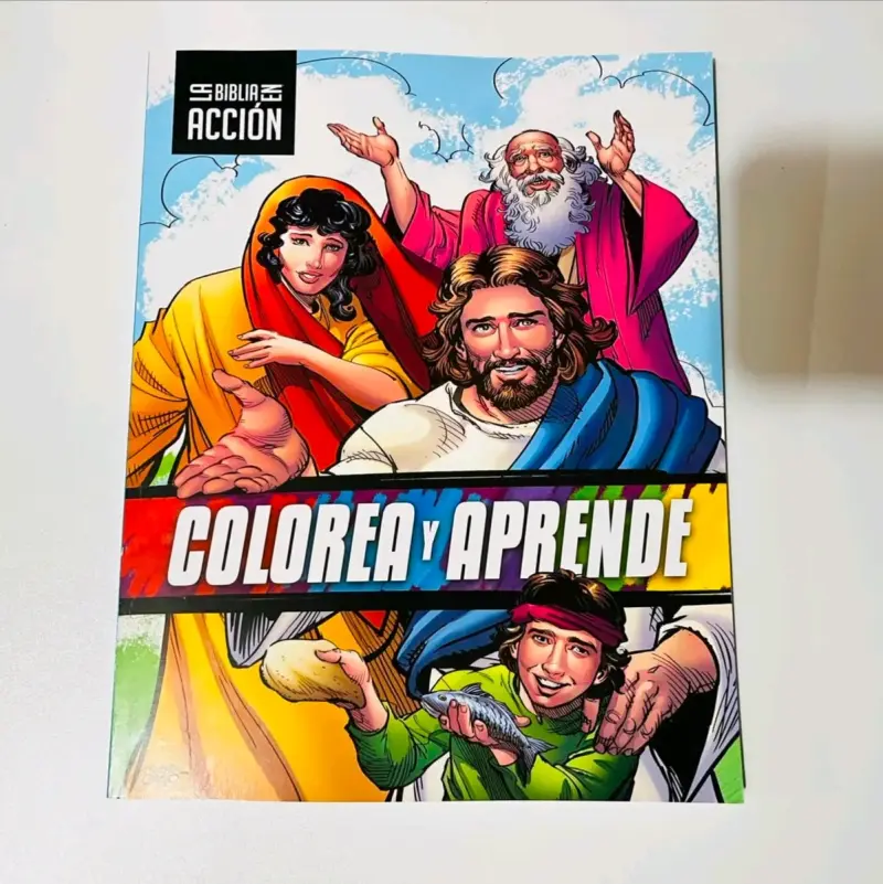 Libro para 'Colorea y Aprende' con historia