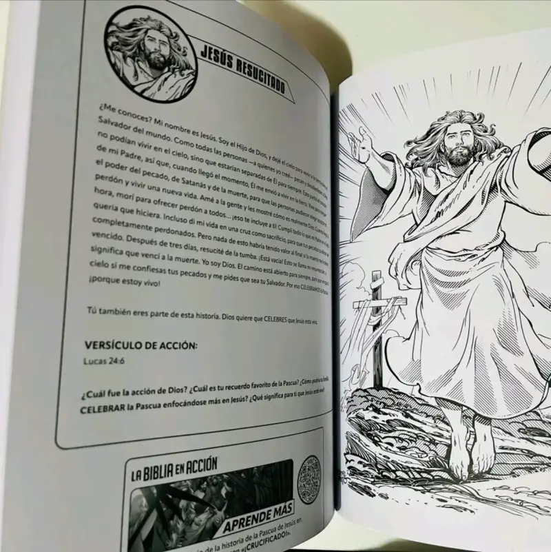 Libro para  'Colorea y Aprende' con historia - 3