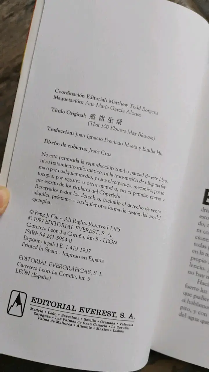 Libro 'Que Broten 100 Flores' de Feng Ji Cai - 5