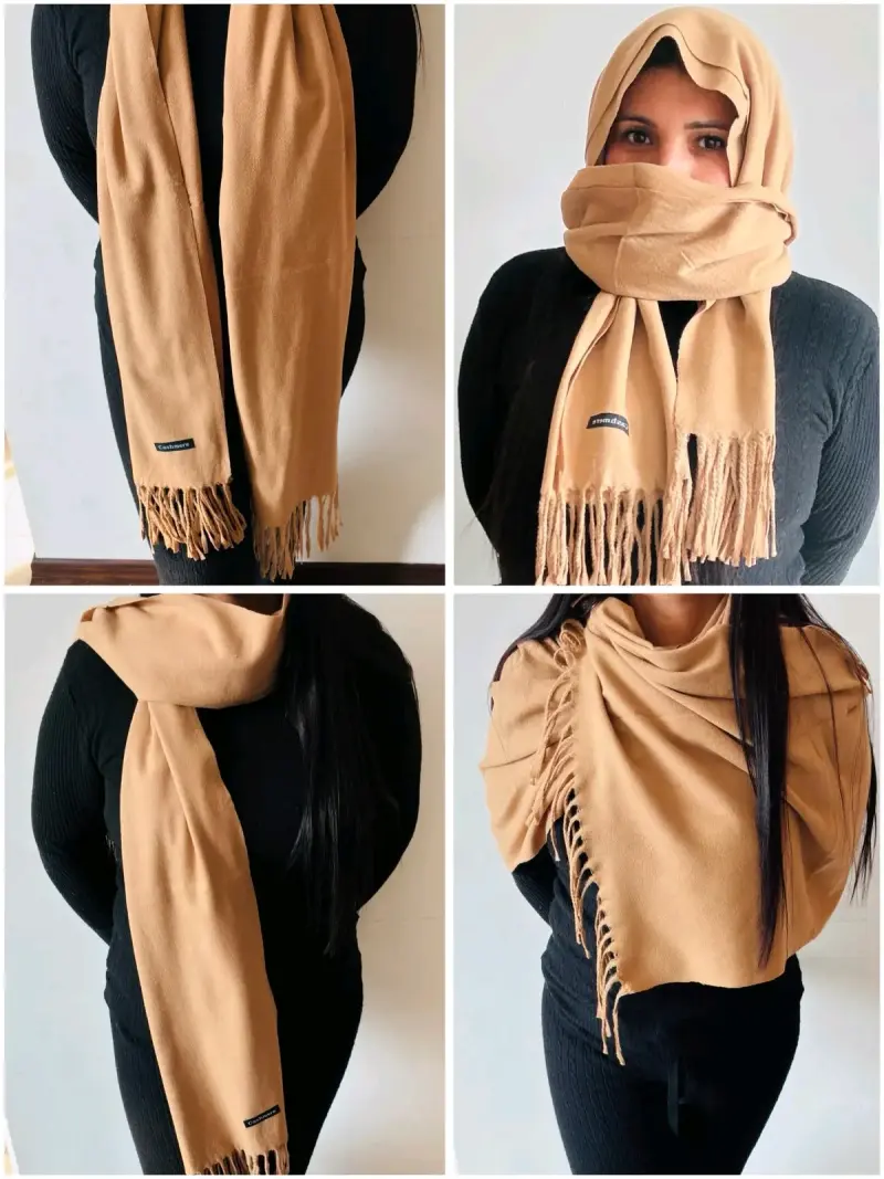 Set de bufandas de cashmere en varios colores - 1