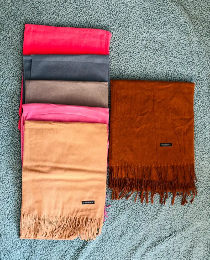 Set de bufandas de cashmere en varios colores - 2