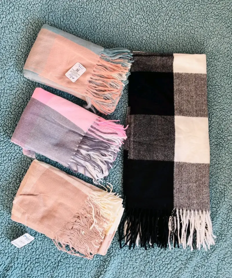 Set de bufandas de cashmere en varios colores - 5
