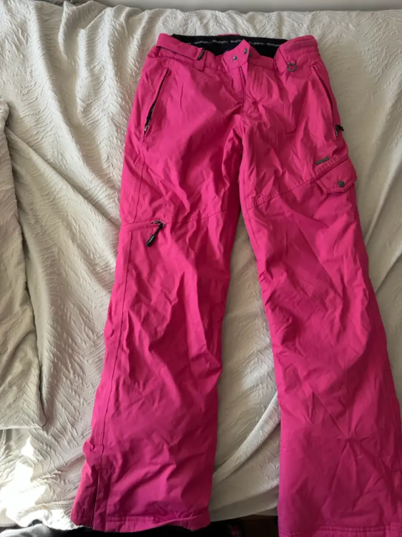 Pantalones de nieve rosados