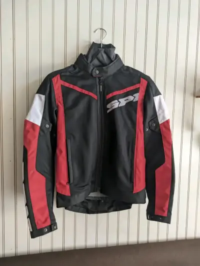 Chaqueta de moto Spidi negra y roja - miniatura 1