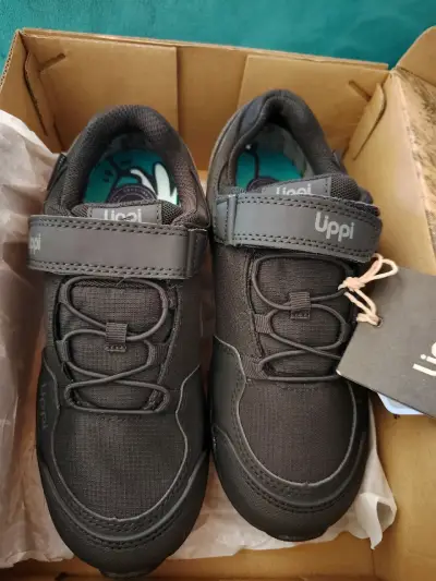 Zapatillas negras para niños Lippi con velcro - miniatura 1