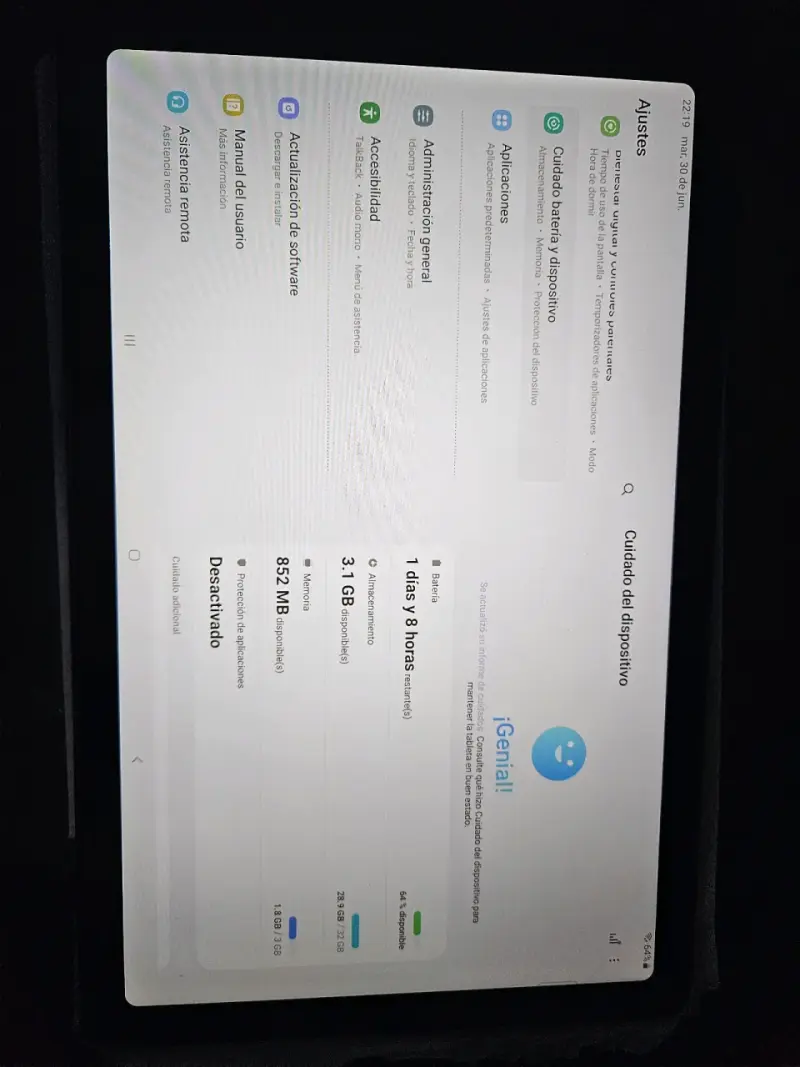 Tablet Samsung Galaxy Tab A7 en buen estado - 6