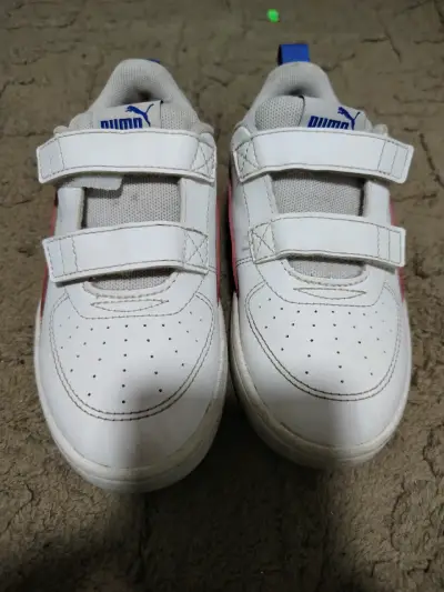 Zapatillas deportivas infantiles Puma blancas - miniatura 4