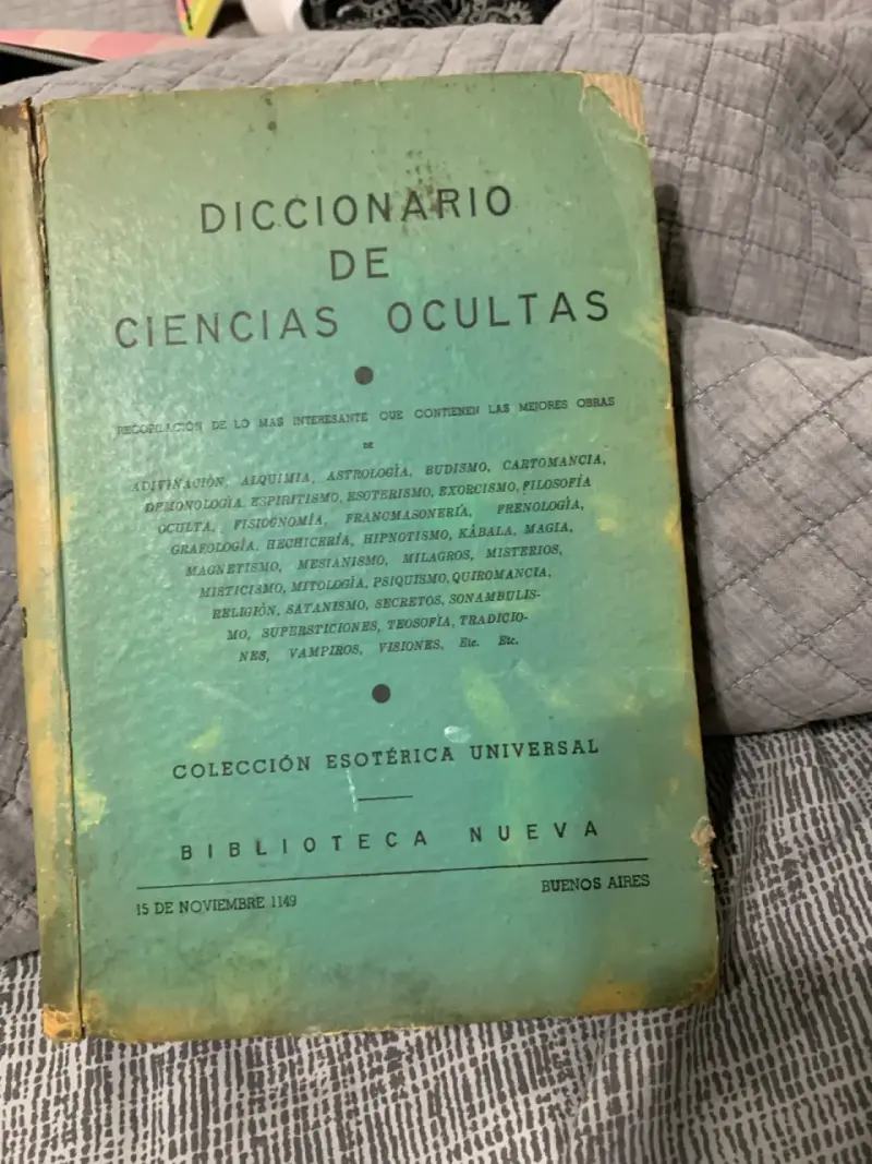Diccionario de Ciencias Ocultas antiguo - 2