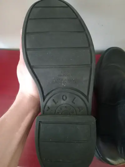 Botines de cuero negro para mujer - miniatura 5