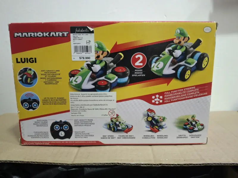 Coche RC Luigi Mario Kart Antigravedad - 3