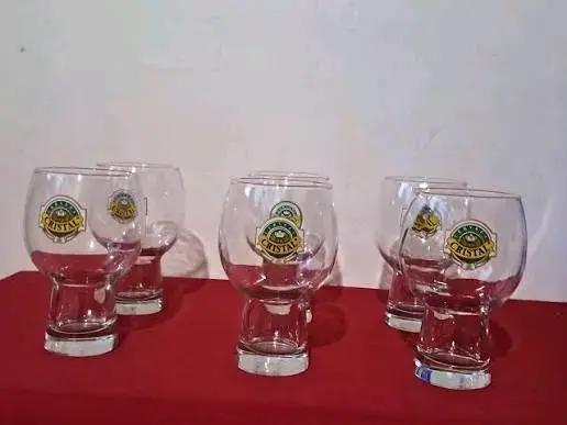 Set de 6 vasos de cerveza Cristal