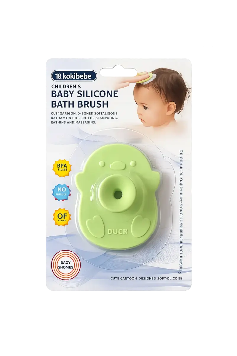 Cepillo de Silicona para Baño de Bebé - 4