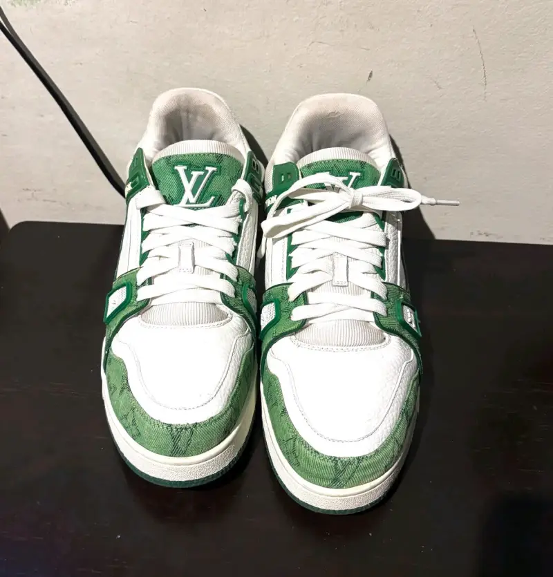 Zapatillas verdes y blancas Louis Vuitto - 2