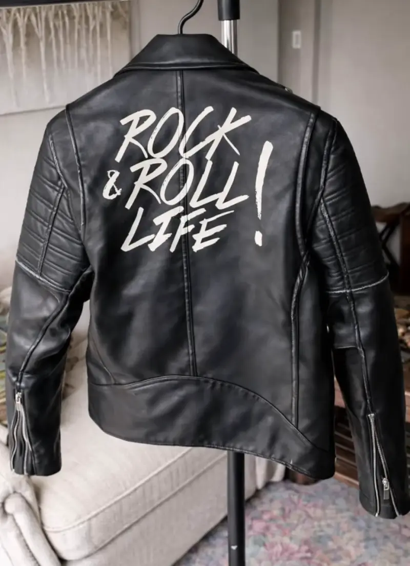 Chaqueta de cuero negra Zara - 2