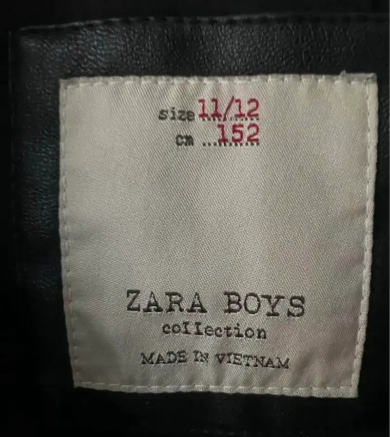 Chaqueta de cuero negra Zara - 4