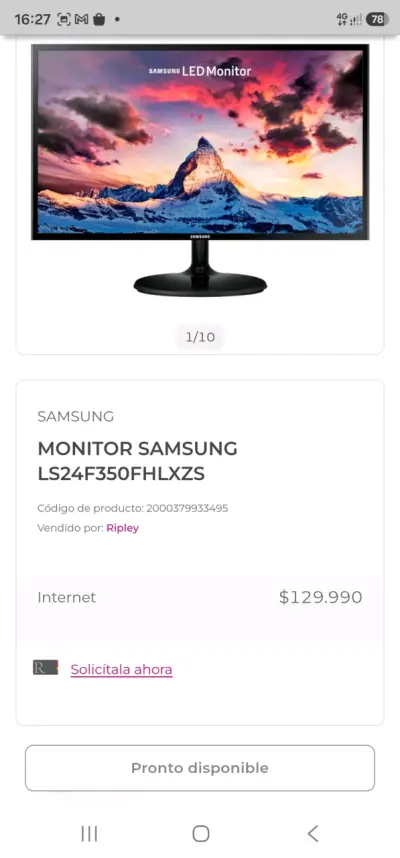 Monitor Samsung LED 24 pulgadas Full HD - miniatura 4