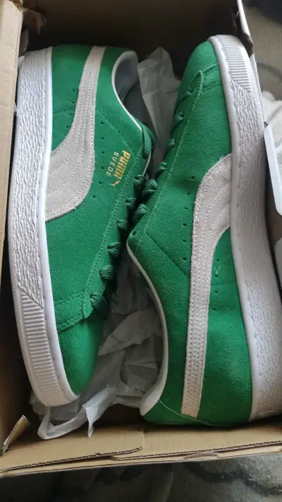 Zapatillas Puma Suede verdes talla 42.5 - miniatura 1