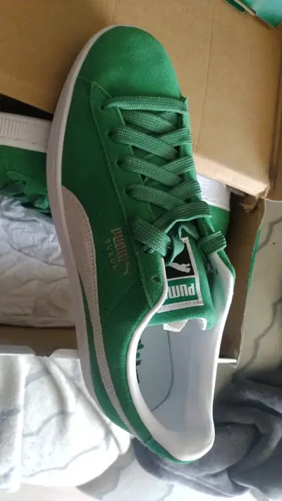 Zapatillas Puma Suede verdes talla 42.5 - miniatura 3